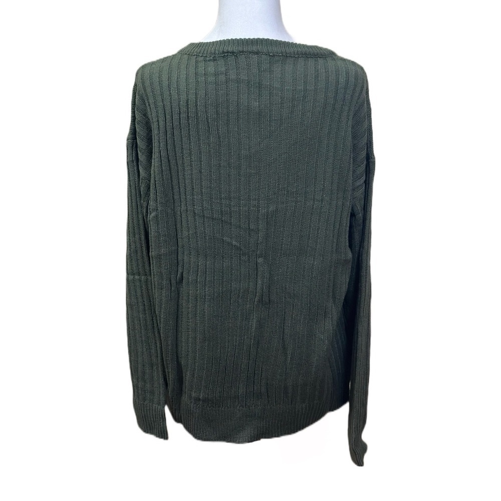 LuLaRoe Olive V-Neck Sweater - Torrie Sweater - Picture 4 of 7